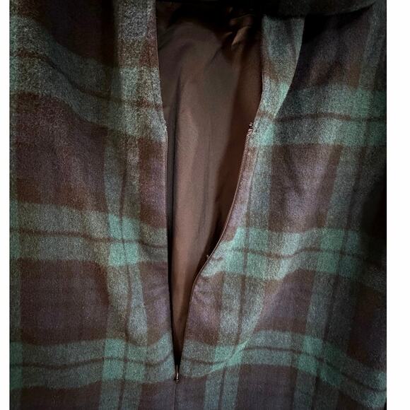 Tuckernuck Blackwatch Plaid Faye Blouse Plaid Wool Ruffle Bow Back Preppy SZ M - Picture 14 of 16